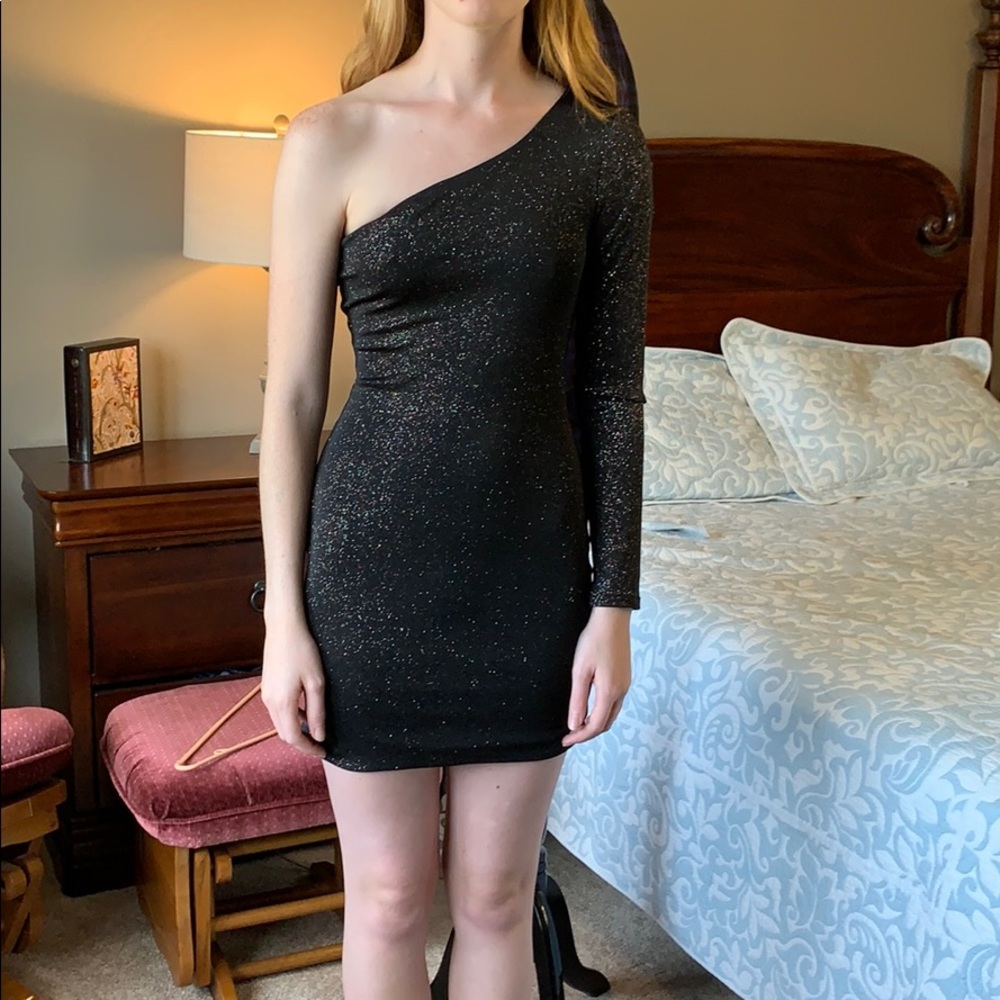 Sparkly black cocktail dress. Small. As you wish